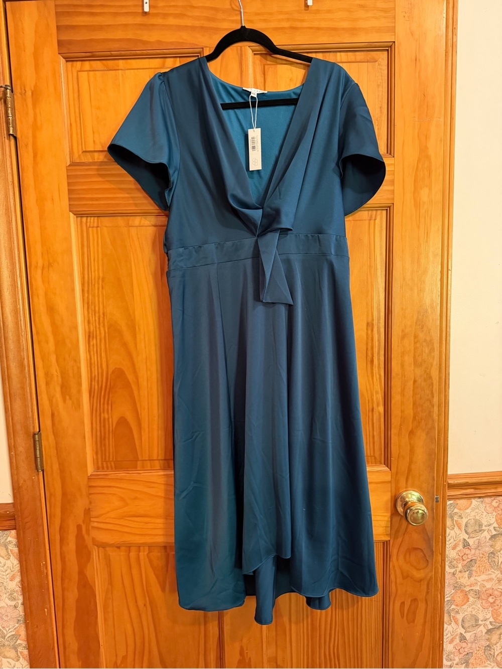BALTICBØRN Teal Satin Top - XXL